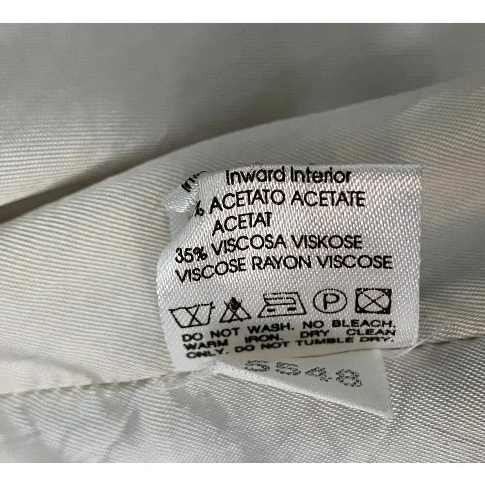 United Colors of Benetton Wool Blazer IT 38 / US 2 Black White Checkered Plaid